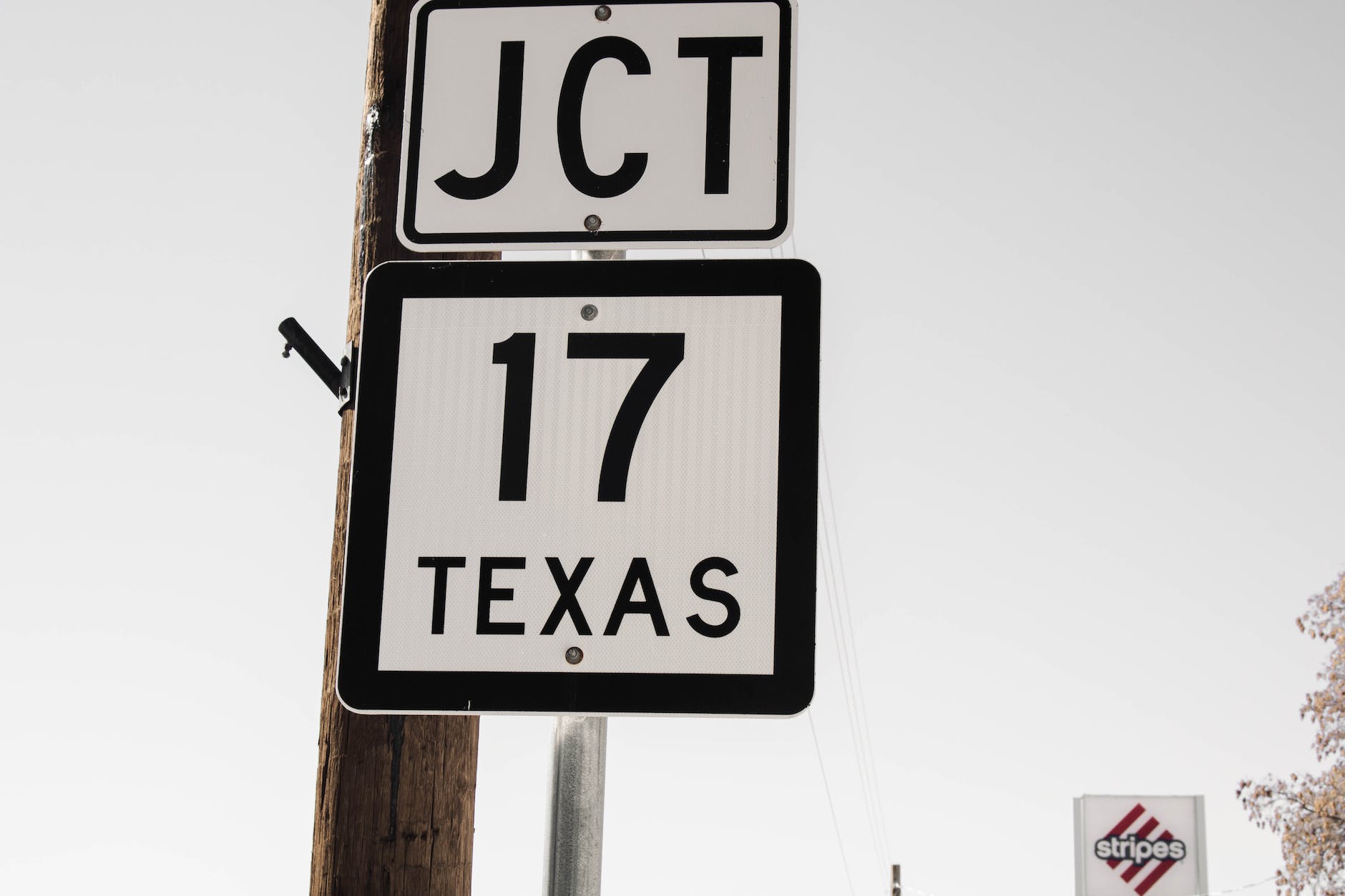 black and white street sign